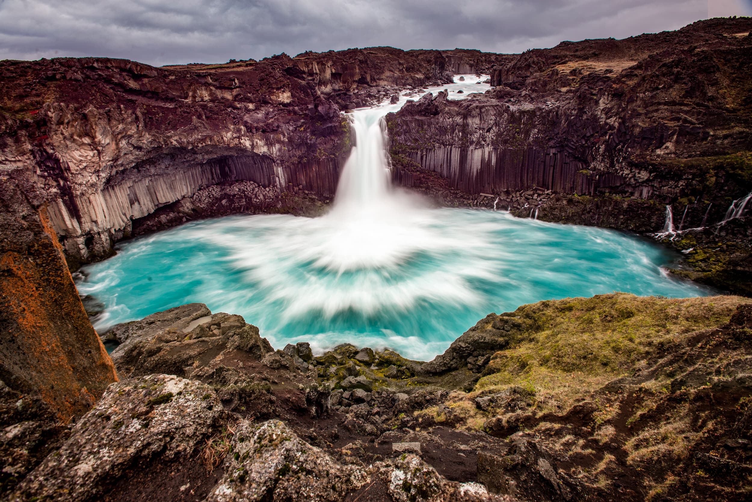 Aldeyjarfoss waterfall in Iceland