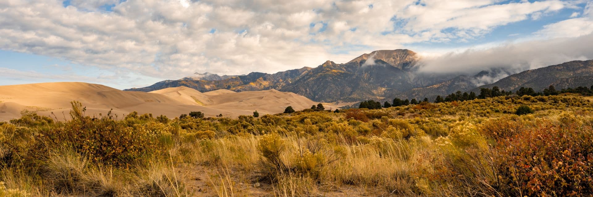 Sand dunes panorama, fine art landscape print
